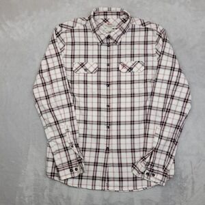 Fjallraven Top Women Large Regular Flannel Shirt Shacket Long Sleeve Tartan